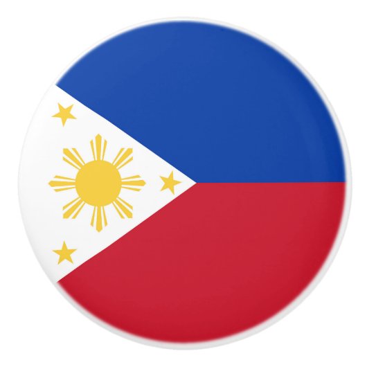 philippinische Flagge Keramikknauf (Vorderseite)