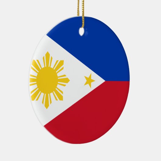 philippinische Flagge Keramikornament (Rechts)