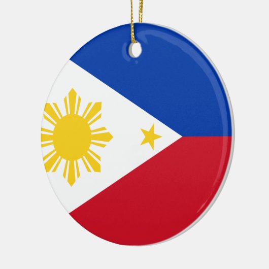 philippinische Flagge Keramikornament (Links)