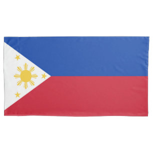 philippinische Flagge Kissenbezug