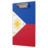 philippinische Flagge Klemmbrett (Links)