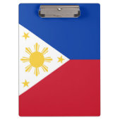 philippinische Flagge Klemmbrett (Vorderseite)