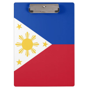 philippinische Flagge Klemmbrett
