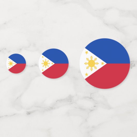 philippinische Flagge Konfetti (Rückseiten)