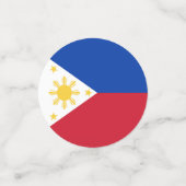 philippinische Flagge Konfetti (Klein Vorderseite)
