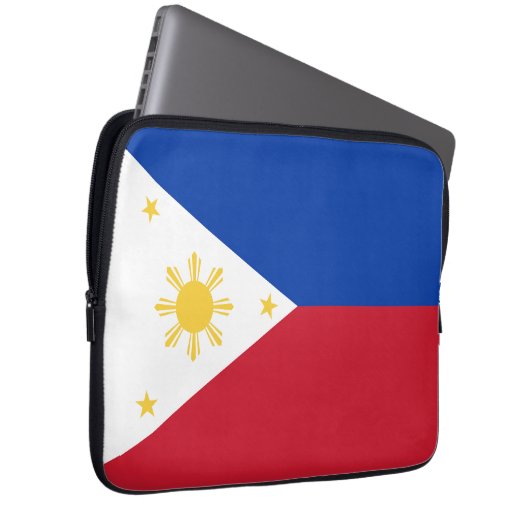 philippinische Flagge Laptopschutzhülle (Vorne Rechts)