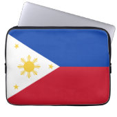 philippinische Flagge Laptopschutzhülle (Vorderseite)
