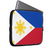 Philippinische Flagge Laptopschutzhülle (Vorne Rechts)