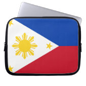 Philippinische Flagge Laptopschutzhülle (Vorderseite)