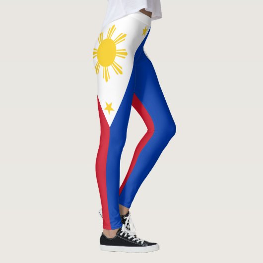 philippinische Flagge Leggings (Rechts)