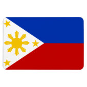 philippinische Flagge Magnet (Horizontal)