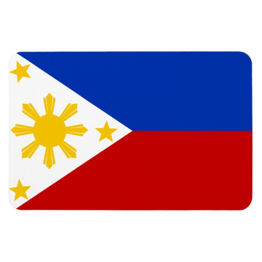 philippinische Flagge Magnet (Horizontal)