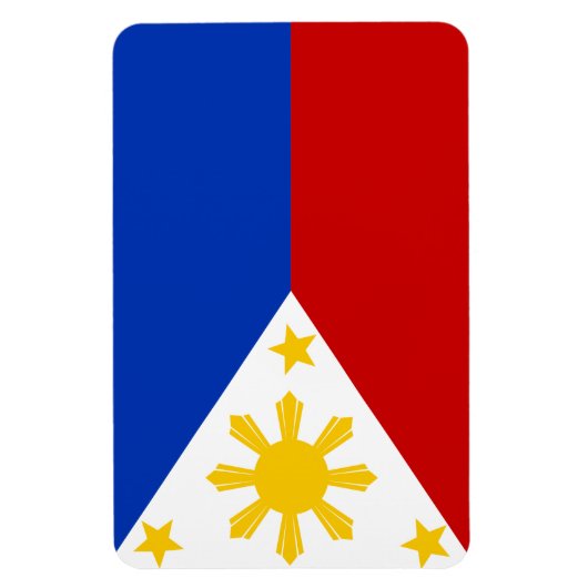 philippinische Flagge Magnet (Vertikal)