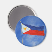 philippinische Flagge Magnet (Vorderseite/Rückseite)