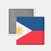 philippinische Flagge Magnet (Vorderseite/Rückseite)