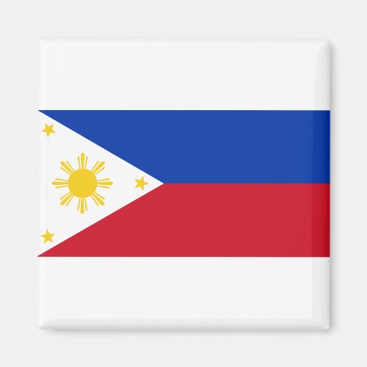 philippinische Flagge Magnet (Vorne)
