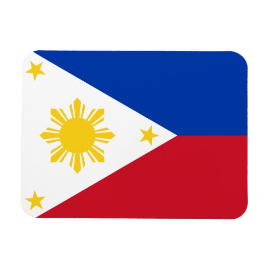 philippinische Flagge Magnet (Horizontal)