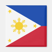 philippinische Flagge Magnet (Vorne)