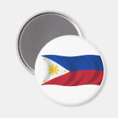 philippinische Flagge Magnet (Vorderseite/Rückseite)