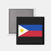 Philippinische Flagge (Magnet) Magnet (Vorderseite/Rückseite)