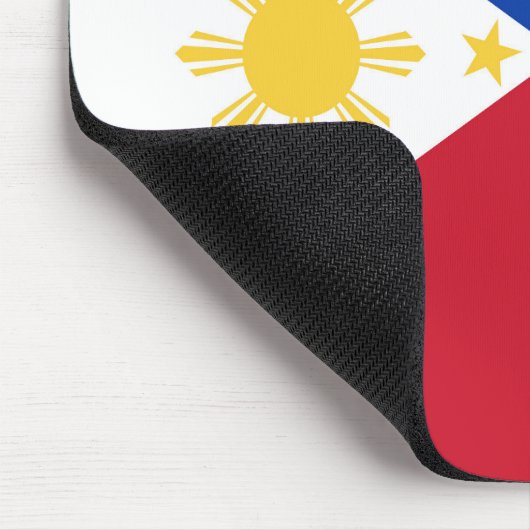 philippinische Flagge Mousepad (Ecke)