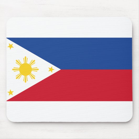 philippinische Flagge Mousepad (Vorne)