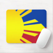 Philippinische Flagge (Mousepad) Mousepad (Mit Mouse)