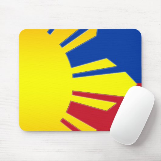 Philippinische Flagge (Mousepad) Mousepad (Mit Mouse)