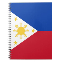 philippinische Flagge Notizblock