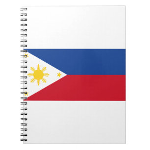 philippinische Flagge Notizblock