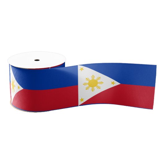 Philippinische Flagge & Philippinen, Urlaub/Sport Ripsband (Spule)