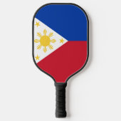 philippinische Flagge Pickleball Schläger (Vorderseite)