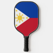 philippinische Flagge Pickleball Schläger (Rückseite)
