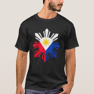 Philippinische Flagge Pinoy Filipino Pinoy Sun T-Shirt