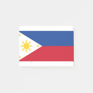 philippinische Flagge Post-it Klebezettel