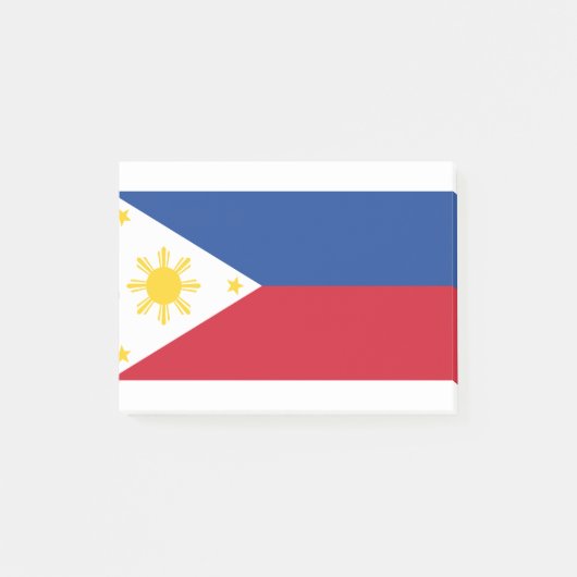 philippinische Flagge Post-it Klebezettel (Vorderseite)
