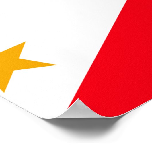 philippinische Flagge Poster (Ecke)