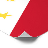 philippinische Flagge Poster (Ecke)