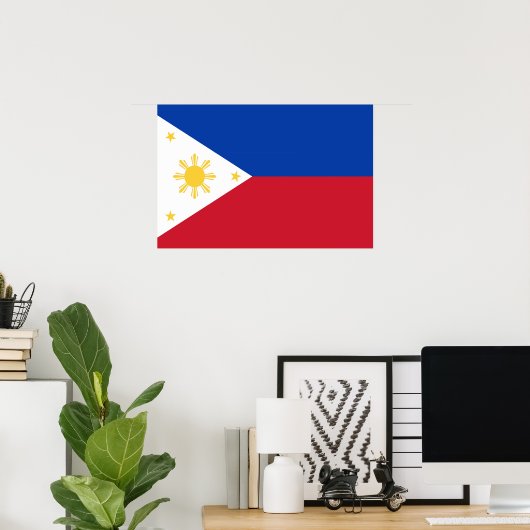 philippinische Flagge Poster (Heimbüro)