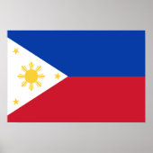 philippinische Flagge Poster (Vorne)