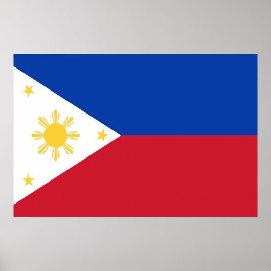philippinische Flagge Poster (Vorne)