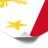 philippinische Flagge Poster (Ecke)