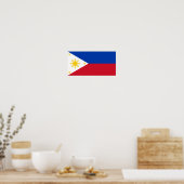 philippinische Flagge Poster (Küche)