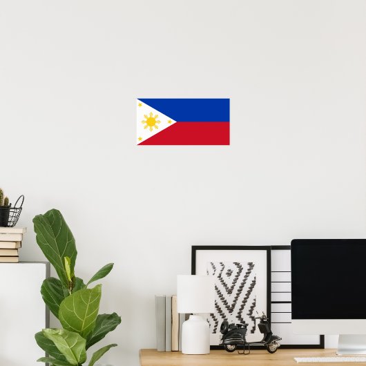 philippinische Flagge Poster (Heimbüro)