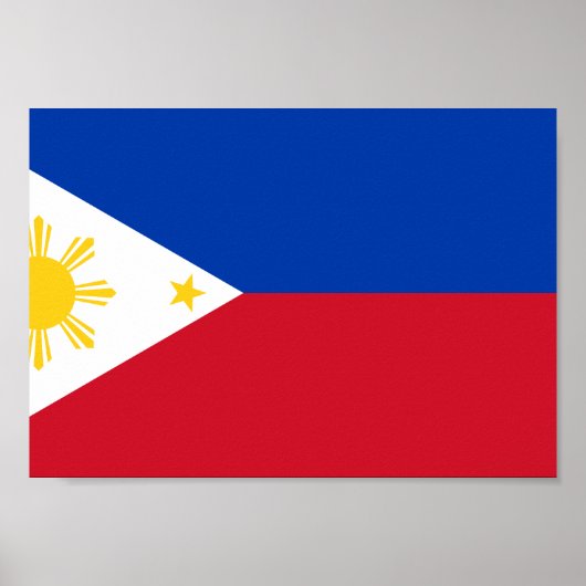 philippinische Flagge Poster (Vorne)