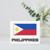 philippinische Flagge Postkarte (Stehend Vorderseite)
