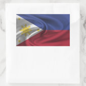 philippinische Flagge Rechteckiger Aufkleber (Tasche)