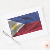 philippinische Flagge Rechteckiger Aufkleber (Umschlag)