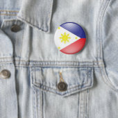 Philippinische Flagge (rund) Button (Beispiel)