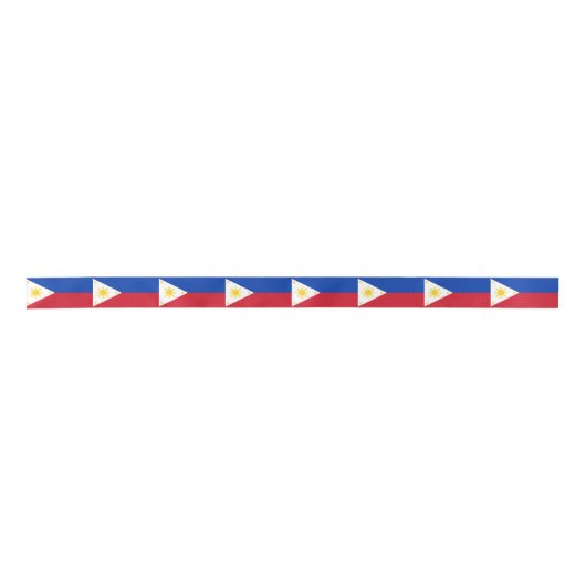 philippinische Flagge Satinband (Vorderseite)